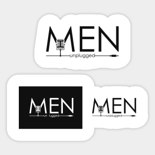 men unplugged Sticker